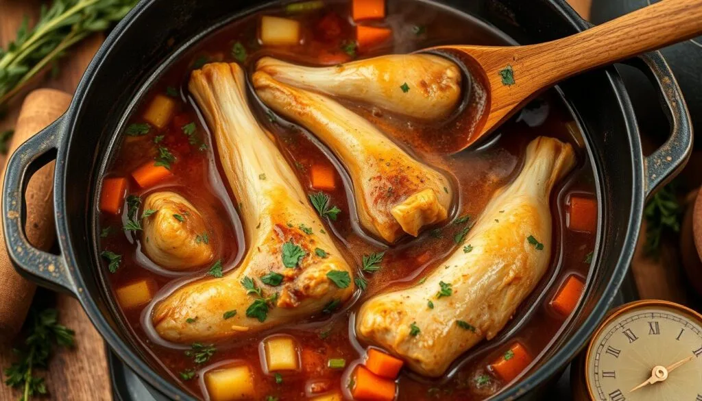 Slow-cooked turkey necks preparation Slow-cooked turkey necks preparation