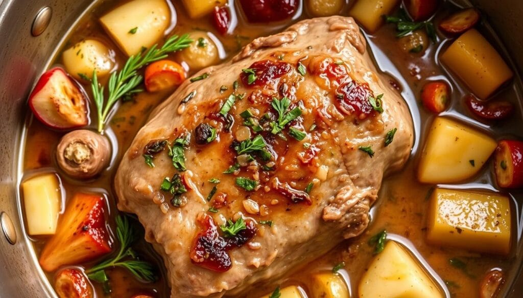 Lamb Loin Pan Sauce Preparation Lamb Loin Pan Sauce Preparation