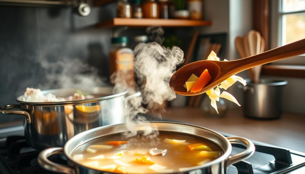 Turkey Noodle Soup Cooking Process Turkey Noodle Soup Cooking Process