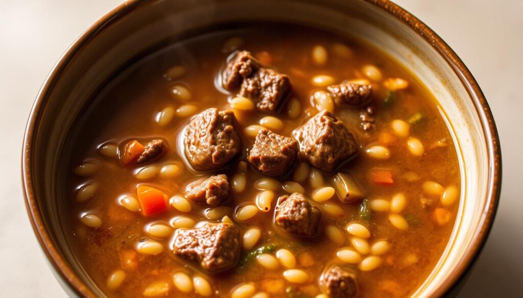 beef and barley soup recipe​